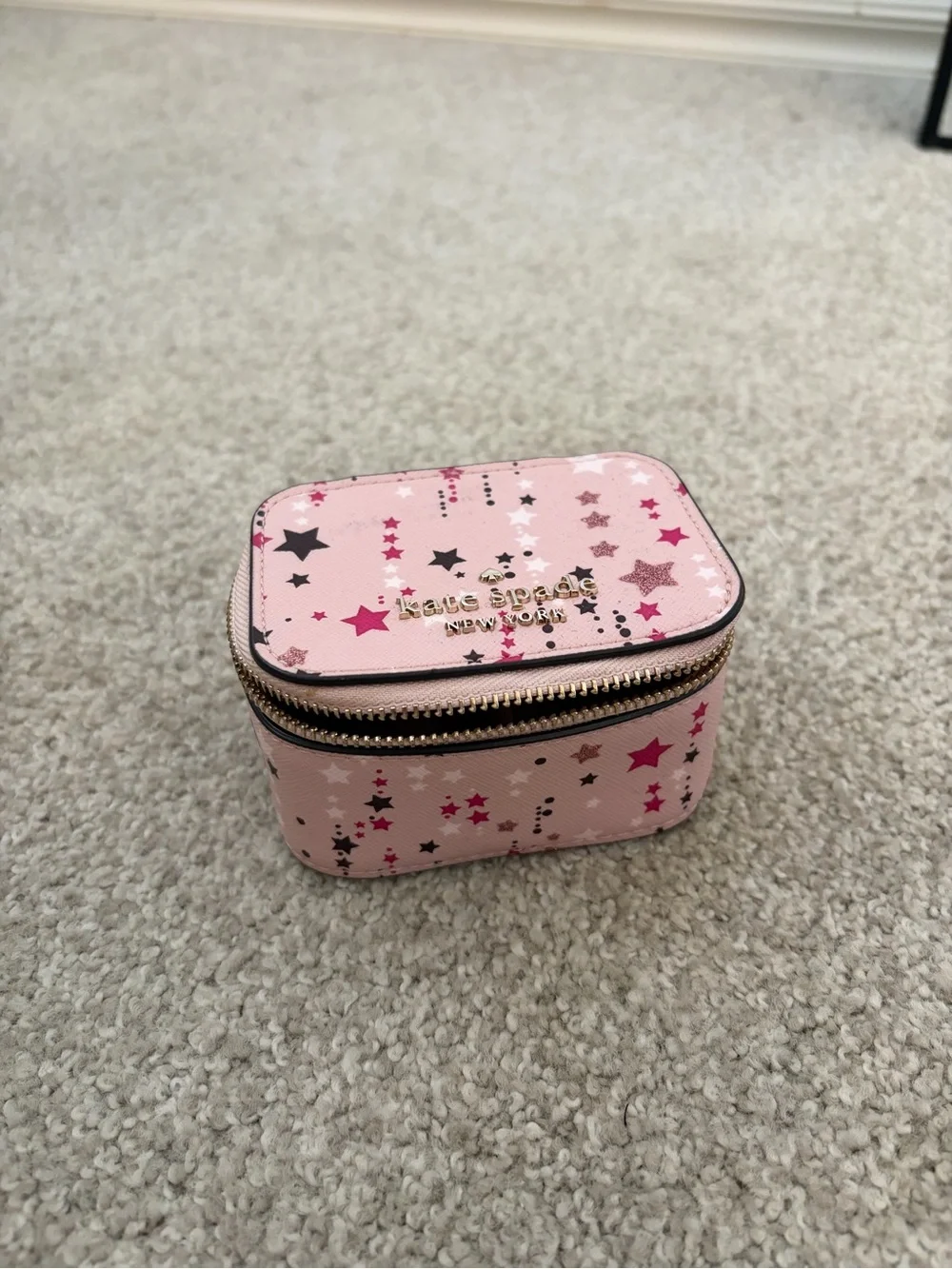 kate spade Pink Star Pattern Jewelry Case - Picture 1 of 5